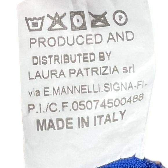 🌻B.yu Blue Pleated Mock Neck Long Sleeve Swing Dress Gold Button Accents Size S - Picture 12 of 12